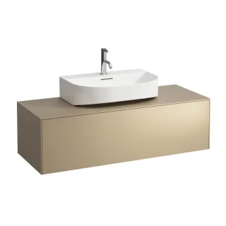 LAUFEN Waschtischunterschrank SONAR f.HWB H816341/2 1175x455 1 Schubl. Ausschnitt Mitte Gold, H40545 H4054510340401