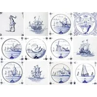 OTTO home Fliesenaufkleber Maritim (12 St), Stickerfliesen, selbstklebend, Sticker, 12er Set