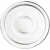 Pasabahce Untertasse 6er Untertassen Cay Tabagi transparent, (6 St)