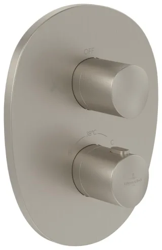 Villeroy & Boch Unterputz-Thermostat 2-Mengereg Antao 184x221x134mm Brushed Nickel Matt TVS11100200064