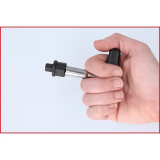 KS Tools 3/8" Öldienst-Spezialprofil-Satz für Kunststoff-Ölablassschrauben, 9-tlg - 150.1040