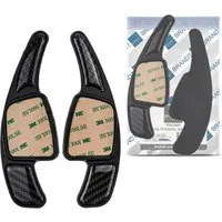 BRANDT AUTOMOTIVE Lenkeradapter Auto Lenkrad Schaltwippen Verlängerung SET Carbon Optik, (2-tlg., für AUDI A1 GB AB 2021 A3 S3 8V 16-20)