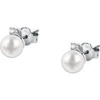 FAVS Paar Ohrstecker FAVS Damen-Ohrstecker 925er Silber Süßwasserperle