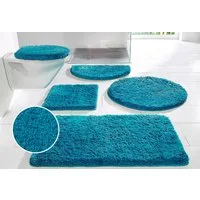 OTTO home Badematte Sanremo Standard, Badvorleger, Badezimmer Teppich, sehr weich, Höhe 30 mm, rutschhemmend beschichtet, schnell trocknend, fußbodenheizungsgeeignet, Polyester, rechteckig, Badteppich, unifarben, rechteckig, rund & als 3-tlg. Set erh