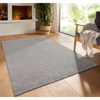 TaraCarpet Teppich TaraCarpet Homestyle 399 Vintage, rechteckig, Höhe: 10 mm, Vintage hoch-tief weich waschbar grau 50x80