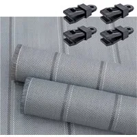 Arisol Zeltteppiche Arisol Vorzeltteppich 250x500cm 100% PP Zeltteppich grau inkl Clips