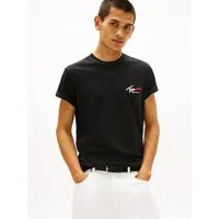 Tommy Jeans T-Shirt TJM SLIM FIT SIGN CHEST mit Markenprint