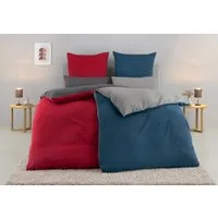 OTTO home Wendebettwäsche Desner2 100% Microfaser, extra weich, allergikerfreundlich, Microfaser, 2 teilig, Premium Qualität, uni, schnell trocknend, pflegeleicht, ab 135x200 cm