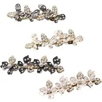 The Beauty House Haarspange Haarklammer Haarkamm Haarschmuck mit Blumen und Perlen, für Hochzeit, Party und besondere Anlässe