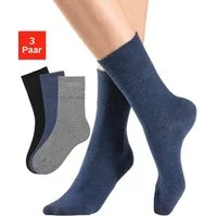 H.I.S Socken Diabetikersocken Damen Herren Socken (Packung, 3-Paar, Gr. 35-38 bis 43-46) mit Komfortbund auch für Diabetiker geeignet