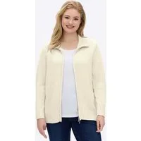 Witt Strickjacke Strickjacke Langarm Materialmix