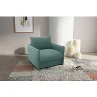 DOMO collection Sessel 700023 wandelbar zum Loungesessel, Relaxliege und Gästebett, Schlaffunktion, Federkern, stabile Liegefläche ca. 70 x 195 cm