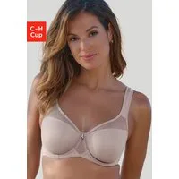 Nuance by Lascana Minimizer-BH mit Bügel und transparenten Netzeinsätzen – ideal für große Größen