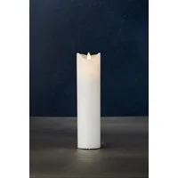 Sirius Home A/S LED-Kerze Sara Exclusive flackernde Flamme 5cm Durchmesser weiss, flackernder Docht