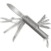 B-Camping Taschenmesser 36361, (1 St), Kompaktes Edelstahl Multitool mit 15 Funktionen