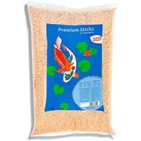 GW-Heimtier & Gartenbedarfs- Handelsgesellschaft mbH Fisch-Futterspender Premium Sticks für Teichfische 15L Fischsticks Hauptfutter Fischfutter