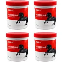 Wundmed Körpercreme Pferdebalsam Massagegel Sportgel Pferdesalbe, 4-tlg., Wärmend, Extra stark