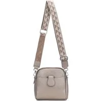 ITALYSHOP24 Schultertasche Damen Tasche Minibag Umhängetasche Geldbörse Handytasche Crossover, Brusttasche Bodybag Crossbody Hüfttasche Clutch leicht Gewicht