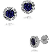 Firetti Paar Ohrstecker Schmuck Geschenk Silber 925 Ohrschmuck Glitzer, Made in Germany - mit Zirkonia (synth)