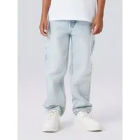 Name It 5-Pocket-Jeans NKMRYAN für Jungen mit geradem Bein und 5-Pocket-Style unifarben, casual, straight fit, Baumwolle, Denim