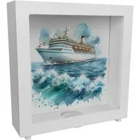 speecheese Spardose Kreuzfahrtschiff Rahmen Spardose aus Holz
