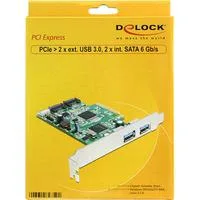 PCI Express Karte > 2x USB 3.0, 2x SATA, Controller