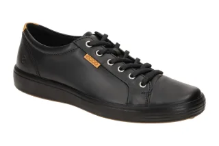 Ecco 43000411001 Soft 7 Men's Sneaker Schwarz - Herrenschuhe aus Echtleder