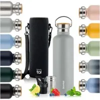 Blumtal Thermoflasche Thermosflasche 1L - doppelwandige Flasche Edelstahl 1L - BPA frei