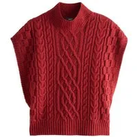 Next Pullunder Pullunder-Cover-up mit Zopfmuster (1-tlg)