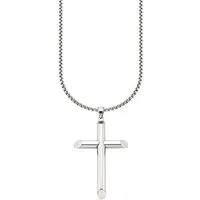 Bruno Banani Kette mit Anhänger Schmuck Geschenk Halsschmuck Halskette mit Anhänger großes Kreuz