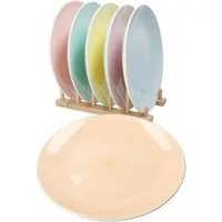 MamboCat Speiseteller Pastello 6er Set Speiseteller Ø27cm Steingut Platte groß Essteller