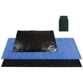 Schedel MULTISTAR SiLENCIO Schallschutz-Set SIL17075S 170x75cm, für Stahl-Badewanne, 11 Bitumenmatten