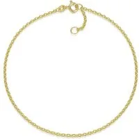 Silberkettenstore Fußkette Fußkette Erbse 1,9mm - echt 333 Gold, Länge wählbar