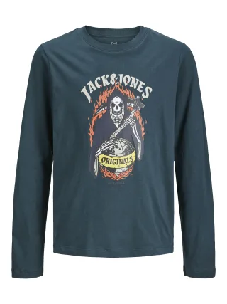 JACK&JONES - JORRISKY TEE LS CREW NECK JNR magical forest - Gr. - 164