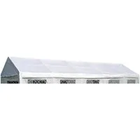 DEGAMO Pavillon-Ersatzdach PALMA, für Zelt 4x10 Meter, PE weiss 180g/m², mit Spanngummis