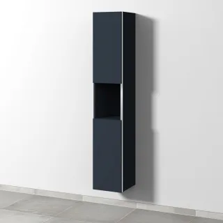 Sanipa 3way Hochschrank mit 2 Türen und 1 offenem Fach, Marine-Matt BP1121R