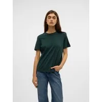Vero Moda Kurzarmshirt VMPAULINA SS T-SHIRT GA JRS NOOS Baumwolle, regular fit