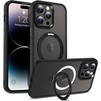 CoolGadget Handyhülle Hybrid Luxury Handy Case für iPhone 13 Pro Max 6,7 Zoll, Hülle Massiv Metallring aufklappbar Schutzhülle für Magsafe Zubehör