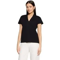 Betty&Co Kurzarmshirt Damen mit V-Ausschnitt (1-tlg) Struktur