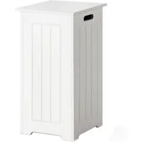 COSTWAY Wäscheschrank Wäschekorb schmal mit Deckel,Höhe 61cm,Badezimmer