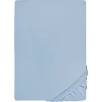 Biberna Spannbettlaken THEA Baumwoll-Jersey mit Elasthan, 160 g/m², Jersey-Elasthan, Gummizug: rundum, (1 Stück), Bettlaken für Matratzen bis 25 cm Höhe, pflegeleicht, bügelfrei