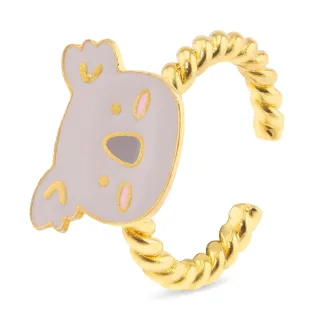 Koala Ring vergoldet