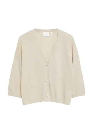 comma - Strickjacke beige - Gr. - S