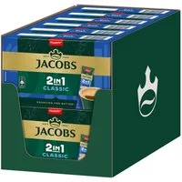JACOBS Kaffee Löskaffee 2in1 Classic 12 x 10 Sticks löslicher Kaffee Instantkaffee, (Packung, 12er Pack)