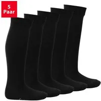 Footstar Langsocken EVERYDAY! 5 Paar Kinder Kniestrümpfe Lange Socken für Mädchen & Jungen