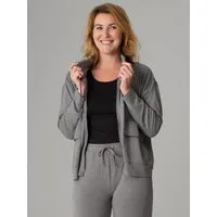 comazo Sweatjacke mit Stehkragen – cozy Look trifft auf maximalen Komfort mit Reißverschluss