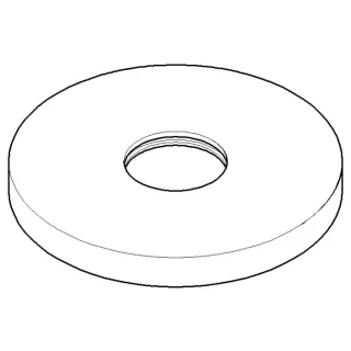Dornbracht Rosette Schub 2-3 Wege DA 092789104-00 100 x 95 x 10_chrom