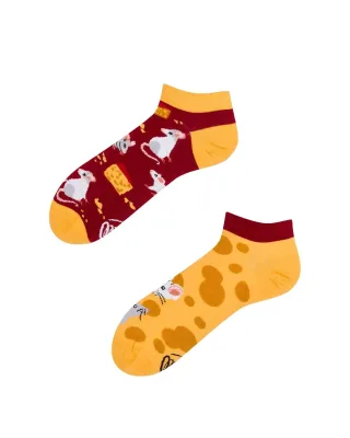 many mornings - Socken - Maus und Käse gelb - Gr. - 42