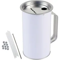 HMF Spardose Spendenbox mit Griff, Spendendose mit Münz-Schlitz, (1-tlg), Schlitz für Spendensammlungen, 8 cm ø,14,5 cm hoch
