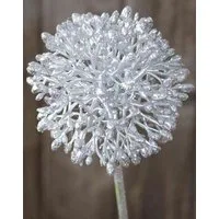 Kunstblume Allium Kunstblume Hella, Glitzer, Silber, 45cm Allium, artplants, Höhe 45.0 cm